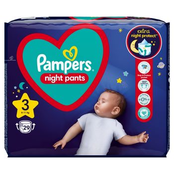 Pampers Night Pants Pieluchomajtki, rozmiar 3, 29 sztuk, 6kg-11kg