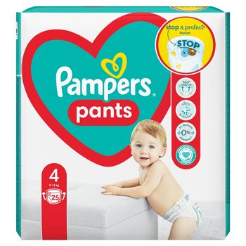 Pampers Pants Pieluchomajtki, rozmiar 4, 25 sztuk, 9kg-15kg