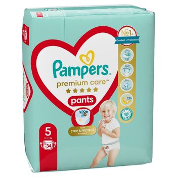 Pampers Premium Care Pieluchomajtki, rozmiar 5, 34 sztuk, 12kg - 17kg