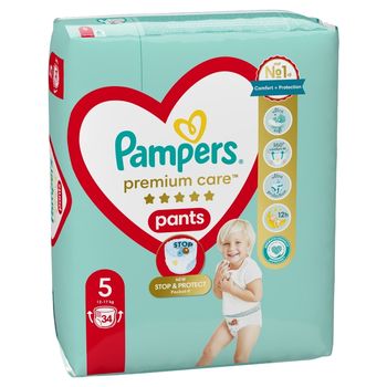 Pampers Premium Care Pieluchomajtki, rozmiar 5, 34 sztuk, 12kg - 17kg