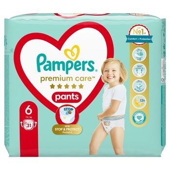 Pampers Premium Care Pieluchomajtki, rozmiar 6, 31 sztuk, 15kg+