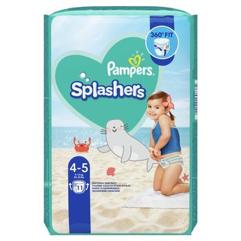 Pampers Splashers, Rozmiar 4-5, 11 Jednorazowych Pieluch Do Pływania