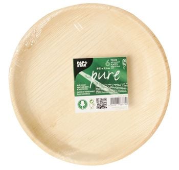 PAPSTAR Talerze z liścia palmowego, średnica 23 cm, 6szt.
