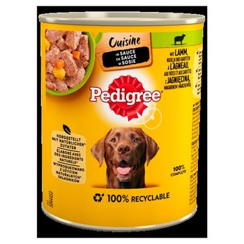 Pedigree Cuisine Mokra karma dla psów w sosie z jagnięciną makaronem i marchewką 800 g
