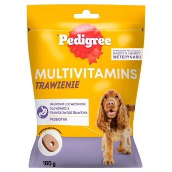 Pedigree Multivitamins Trawienie Karma uzupełniająca dla dorosłych psów z kurczakiem 180 g