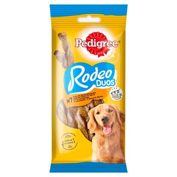 Pedigree Rodeo Duos Karma uzupełniająca dla psów z kurczakiem o aromacie bekonu 123 g (7 sztuk)