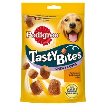 Pedigree Tasty Bites Karma uzupełniająca dla dorosłych psów z kurczakiem 130 g