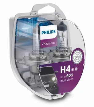 PHILIPS Żarówka halogenowa H4 Vision Plus 2 szt.