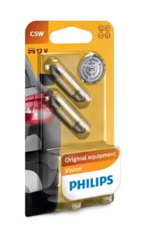 PHILIPS Żarówka konwencjonalna C5W 5W Rurka 2 szt 12844B2