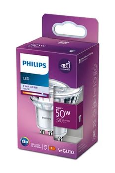 Philips Żarówka Led 4,6W GU10 biały zimny