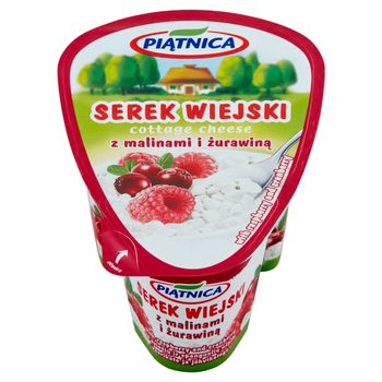 Piątnica Serek wiejski z malinami i żurawiną 150 g
