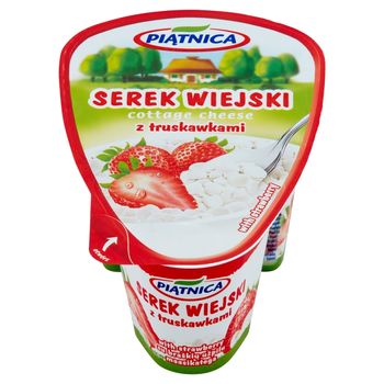 Piątnica Serek wiejski z truskawkami 150 g