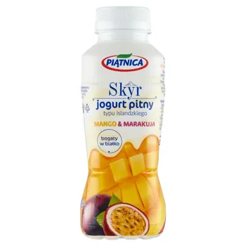 Piątnica Skyr jogurt pitny typu islandzkiego mango & marakuja 330 ml
