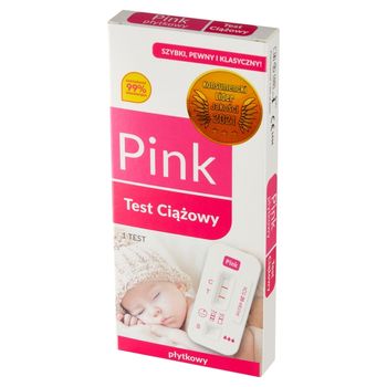 Pink Wyrób medyczny test ciążowy płytkowy
