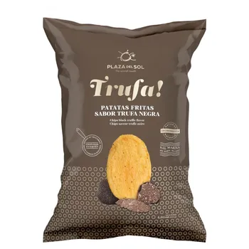 Plaza del Sol Chipsy ziemniaczane o smaku czarnej trufli 115 g