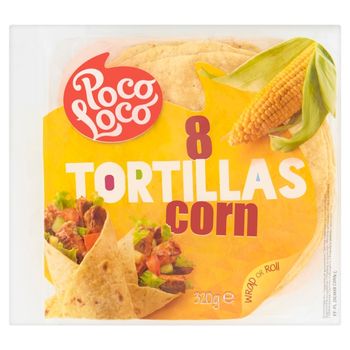 Poco Loco Tortilla kukurydziana 320 g (8 sztuk)