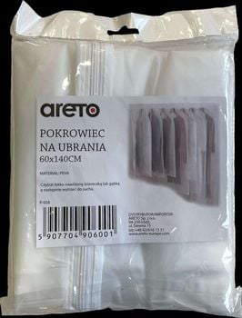 POKROWIEC NA UBRANIA TRANSPARENTNY 60X140