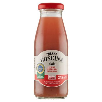 Polska gościna Sok jabłko truskawka kaszubska 215 ml