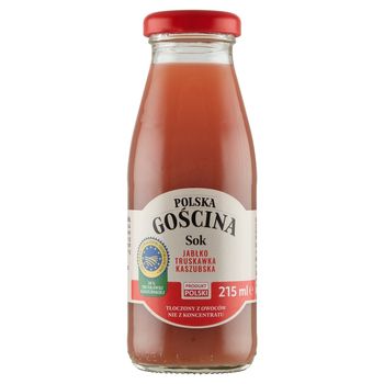 Polska gościna Sok jabłko truskawka kaszubska 215 ml