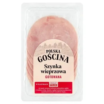  Polska gościna Szynka wieprzowa gotowana w plastrach 100 g