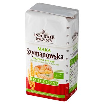 Polskie Młyny Mąka Szymanowska ekologiczna pszenna typ 480 1 kg