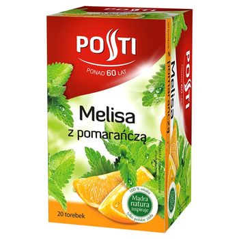 Posti Melisa z pomarańczą Herbatka ziołowo-owocowa 26 g (20 torebek)