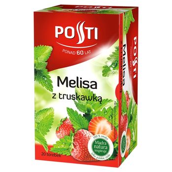 Posti Melisa z truskawką Herbatka ziołowo-owocowa 26 g (20 torebek)
