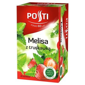 Posti Melisa z truskawką Herbatka ziołowo-owocowa 26 g (20 torebek)
