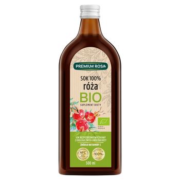 Premium Rosa Bio Suplement diety sok 100% róża 500 ml