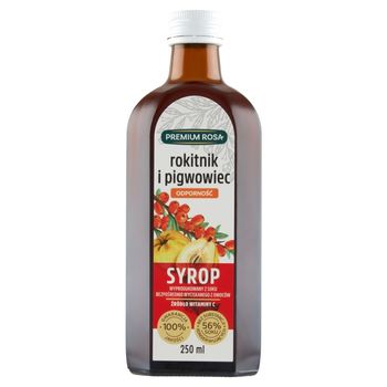 Premium Rosa Syrop rokitnik i pigwowiec odporność 250 ml