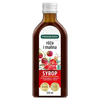 Premium Rosa Syrop róża i malina 250 ml