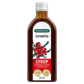 Premium Rosa Syrop żurawina 250 ml