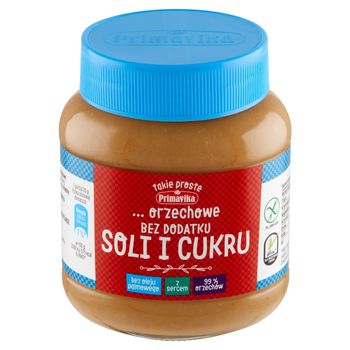Primavika Pasta orzechowa bez dodatku soli i cukru 350 g
