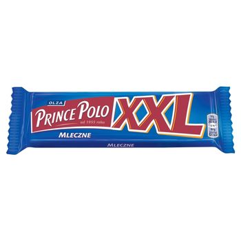 Prince Polo XXL Mleczne Kruchy wafelek z kremem kakaowym oblany czekoladą mleczną 50 g