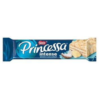 Princessa Intense White Coconut Wafel z kremem kokosowym oblany białą czekoladą 30,5 g