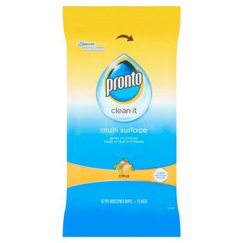 Pronto Citrus Ściereczki do czyszczenia różnych powierzchni 25 sztuk