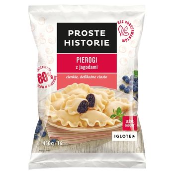 Proste Historie Pierogi z jagodami 450 g (16 sztuk)