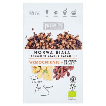 Purella Superfoods Morwa biała i kruszone ziarna kakao Bio 45 g