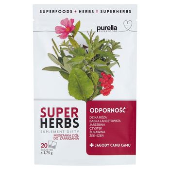 Purella Superfoods Superherbs Suplement diety odporność 35 g (20 x 1,75 g)