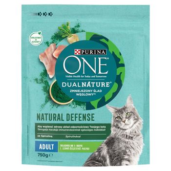 Purina One DualNature Natural Defense Adult Karma dla dorosłych kotów indyk 750 g