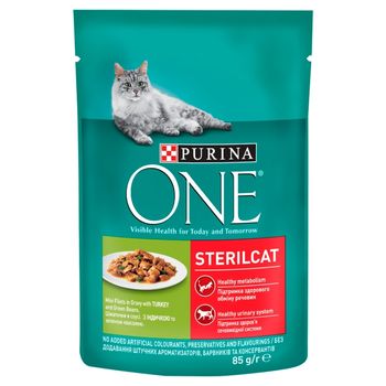 PURINA ONE Sterilcat Karma dla kotów sterylizowanych z indykiem 85 g