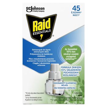 Raid Essentials Płyn owadobójczy przeciw komarom zapas 27 ml