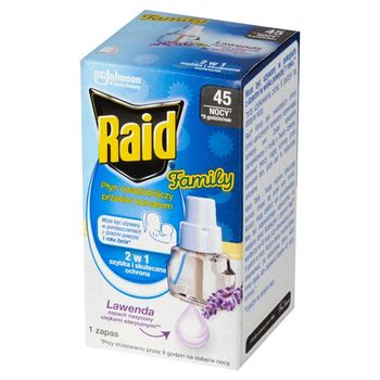 Raid Family Płyn owadobójczy przeciw komarom zapas lawenda 27 ml