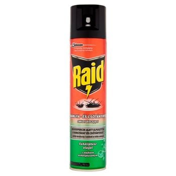 Raid przeciw owadom biegającym z olejkiem eukaliptusowym Aerozol 400 ml