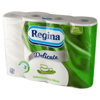 Regina Delicate Papier toaletowy odświeżający aloes 12 rolek