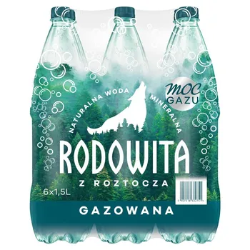 Rodowita z Roztocza Naturalna woda mineralna gazowana 6 x 1,5 l