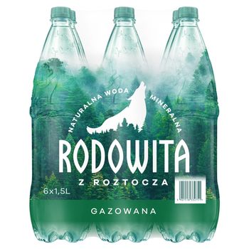 Rodowita z Roztocza Naturalna woda mineralna gazowana 6 x 1,5 l
