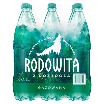 Rodowita z Roztocza Naturalna woda mineralna gazowana 6 x 1,5 l
