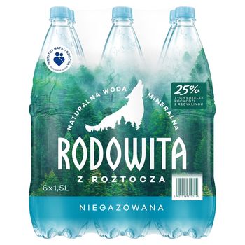 Rodowita z Roztocza Naturalna woda mineralna niegazowana 6 x 1,5 l