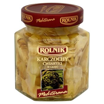 Rolnik Mediterana Karczochy ćwiartki w oleju 290 g